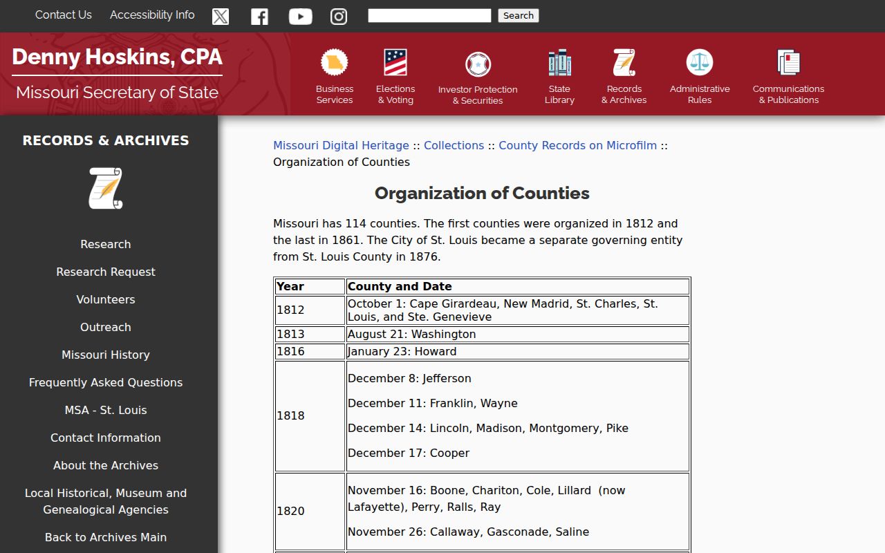 Moniteau County court record source for Missouri archival and county-record references