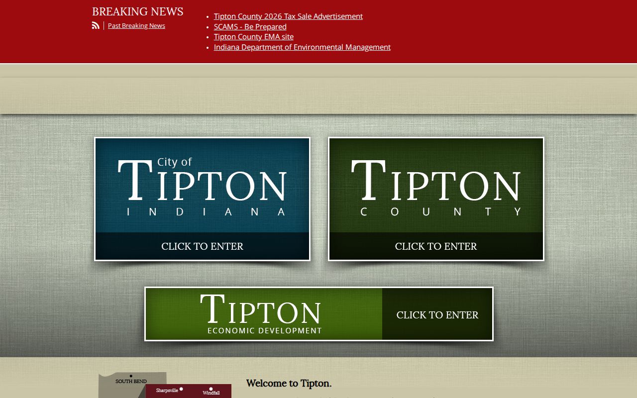 Tipton court records context at Tipton city hall